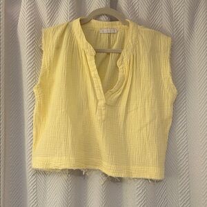 Karlie Sleeveless Blouse - Soft Yellow